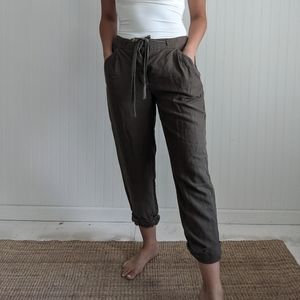 Wilfred olive green linen pants